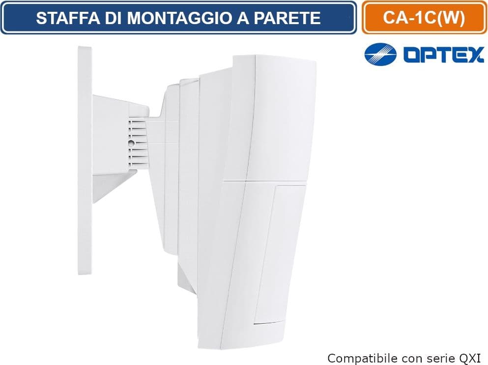 OPTEX CA-1C(W) STAFFA DI MONTAGGIO A PARETE MULTI ANGOLARE COMPATIBILE CON LA SERIE QXI - 4