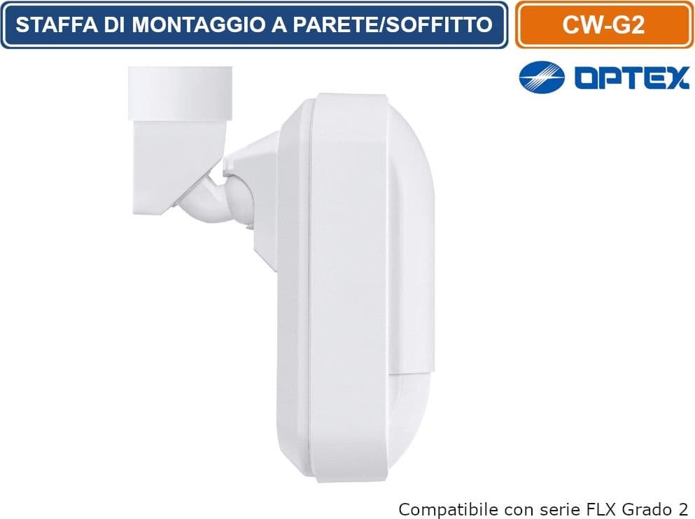 OPTEX CW-G2 STAFFA DI MONTAGGO A PARETE SOFFITTO COMPATIBILE CON LA SERIE FLX GRADO 2 - 4