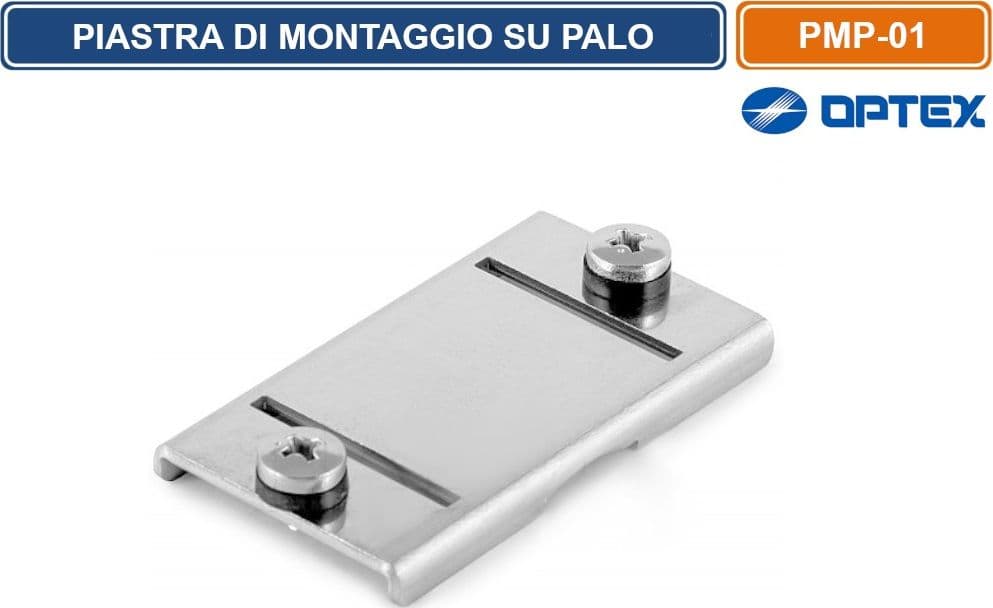 OPTEX PMP-01 PIASTRA DI MONTAGGIO SU PALO COMPATIBILE CON LE SERIE WXI, WXS E BXS - 2