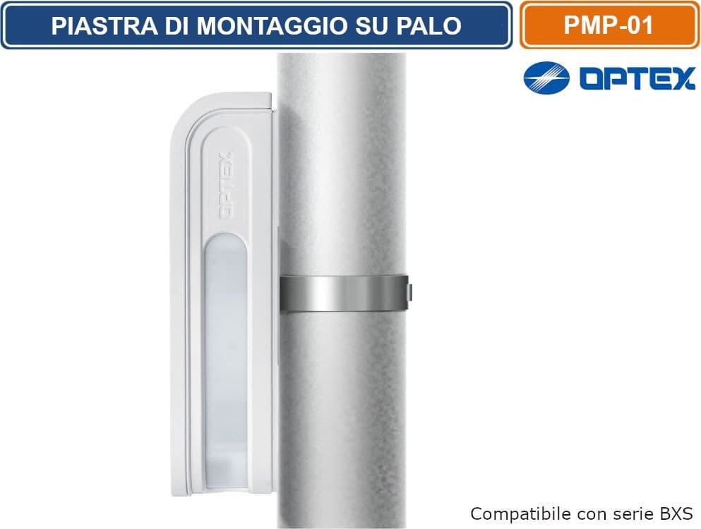 OPTEX PMP-01 PIASTRA DI MONTAGGIO SU PALO COMPATIBILE CON LE SERIE WXI, WXS E BXS - 3