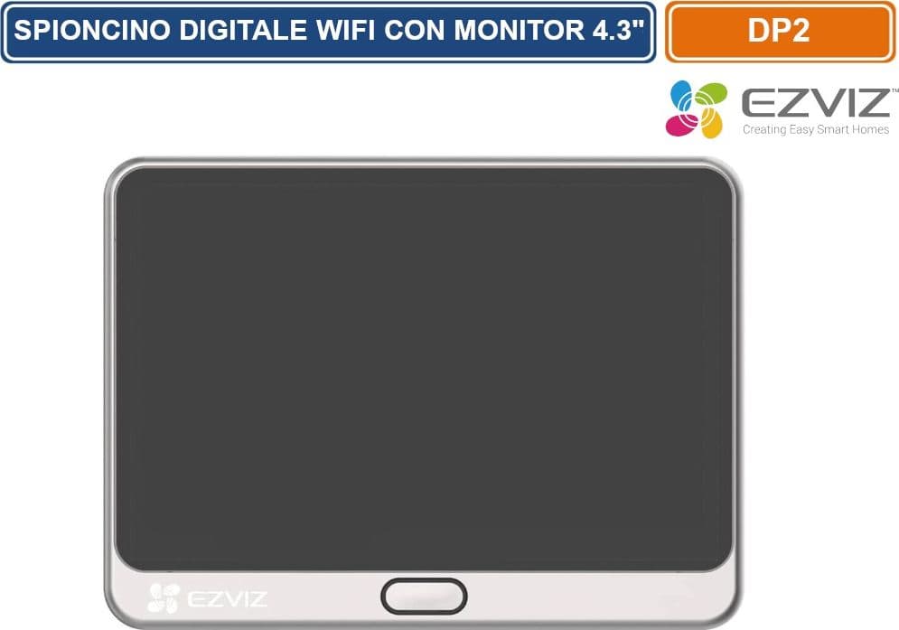 EZVIZ CS-DP2 SPIONCINO DIGITALE WIFI EZVIZ DP2 CON MONITOR TOUCH 4.3” FULL HD - 3