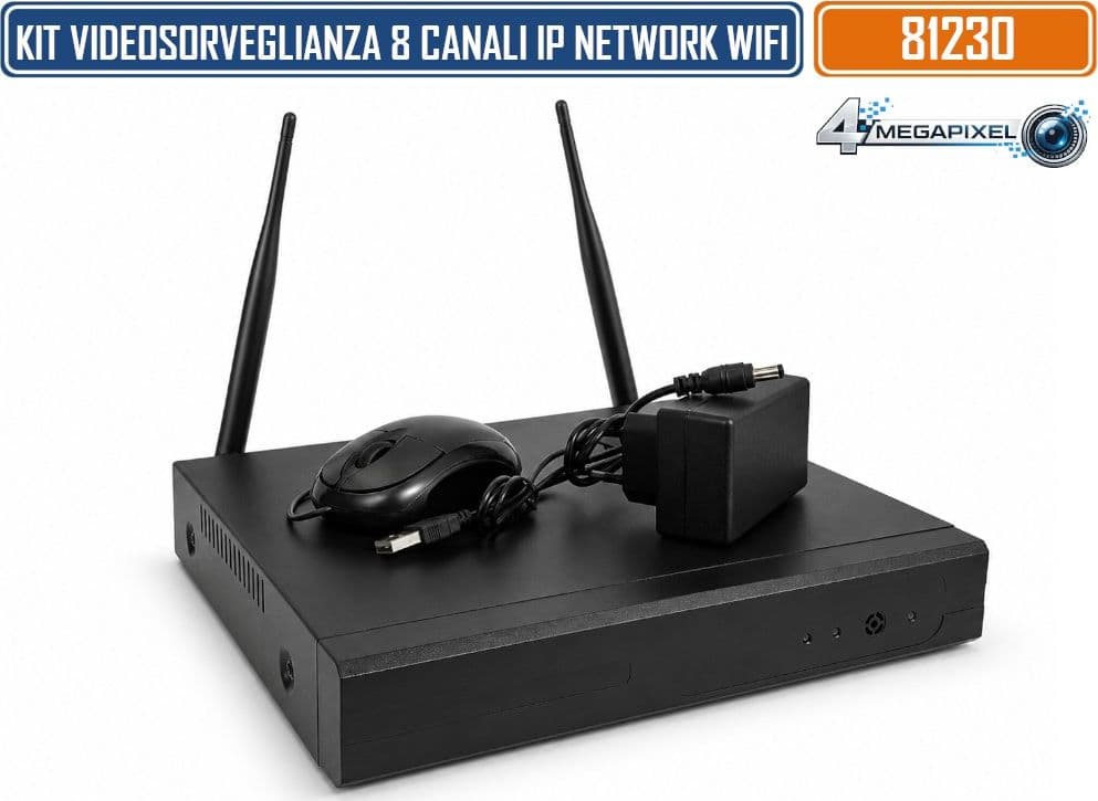 KIT VIDEOSORVEGLIANZA WIFI 8 CANALI CON 8 TELECAMERE PTZ 4MP NVR VISIONE NOTTURNA A COLORI RILEVAMENTO UMANO AI AUDIO BIDIREZIONALE CONTROLLO REMOTO DA APP TSEYE E PROTEZIONE IP66 - 2
