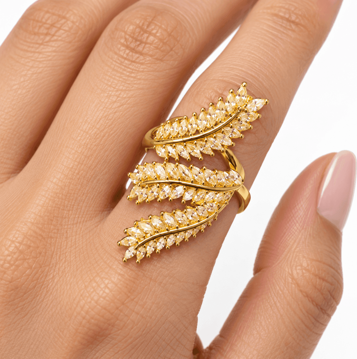 Alba Bijoux – Anello Edera Gold - 2