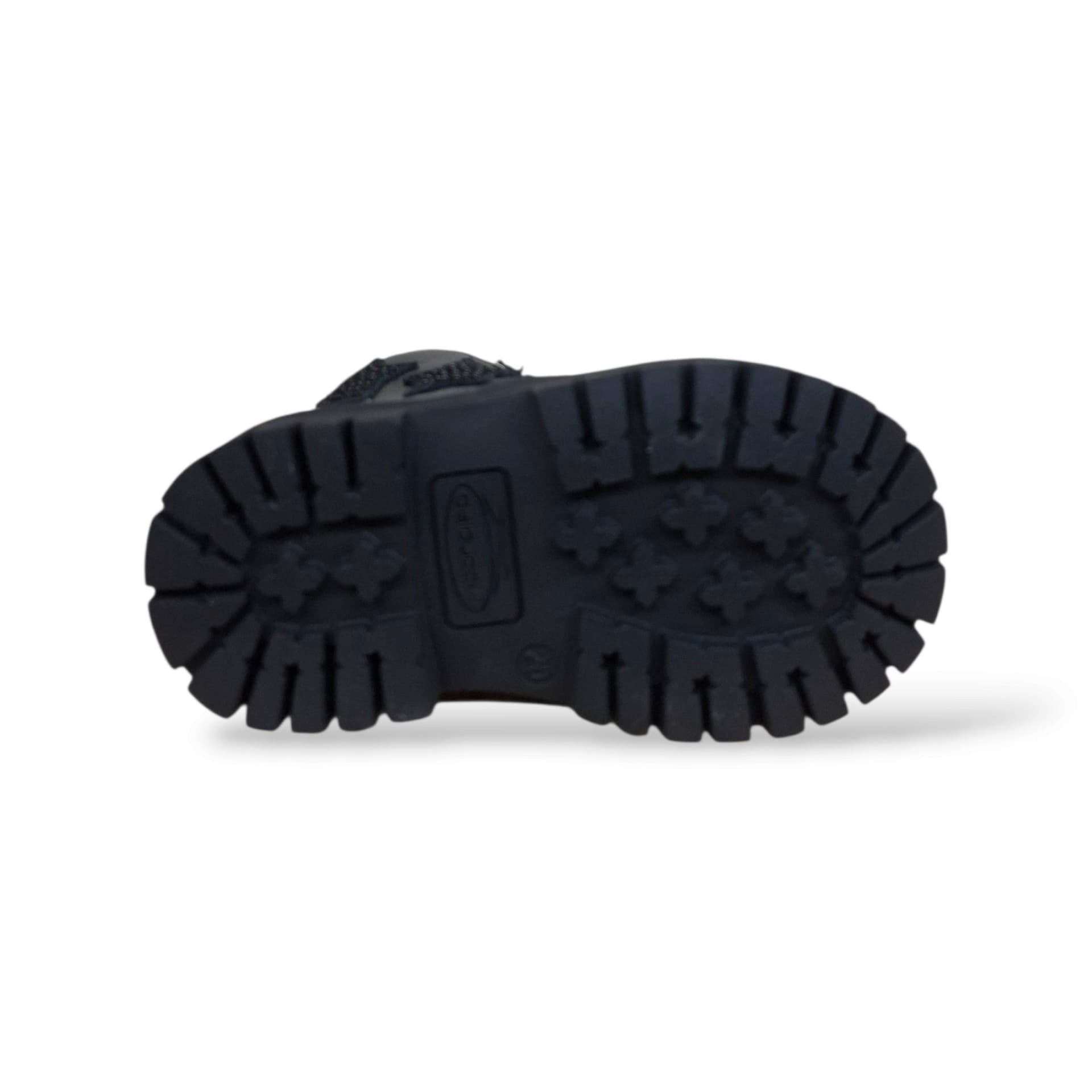 Balducci Cita MATR2732 Anfibio Primi Passi Bambina Nero | Pelle Stelle Glitter Zip Laterale Lacci Artigianale Italiano Premium | Taglie 20-26 | Scarpetteria Gica - 5