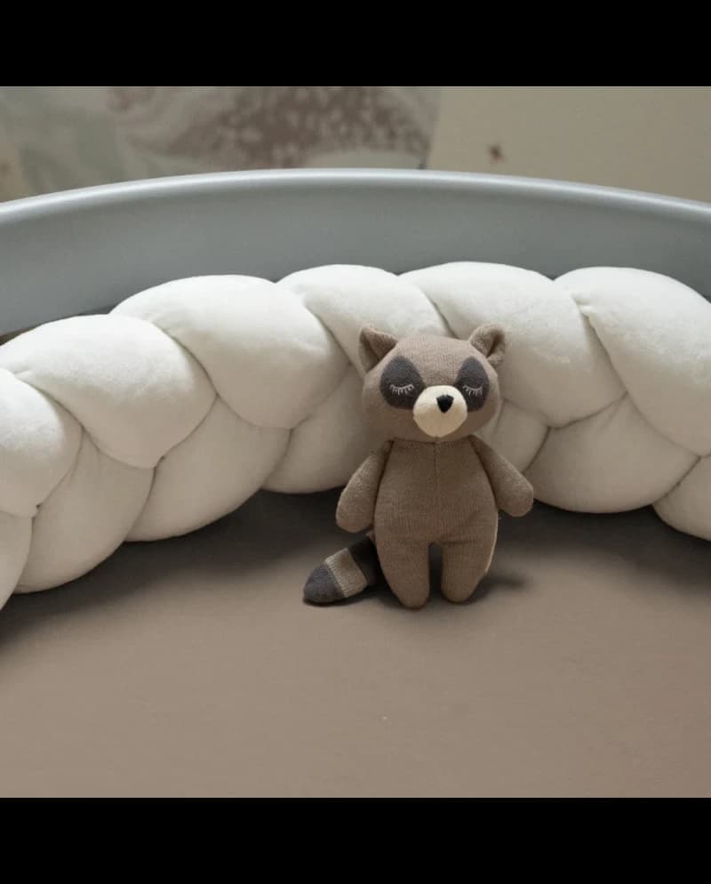 Lenzuolo con angoli in cotone Waldin 73 cm – Ovale Taupe - 3