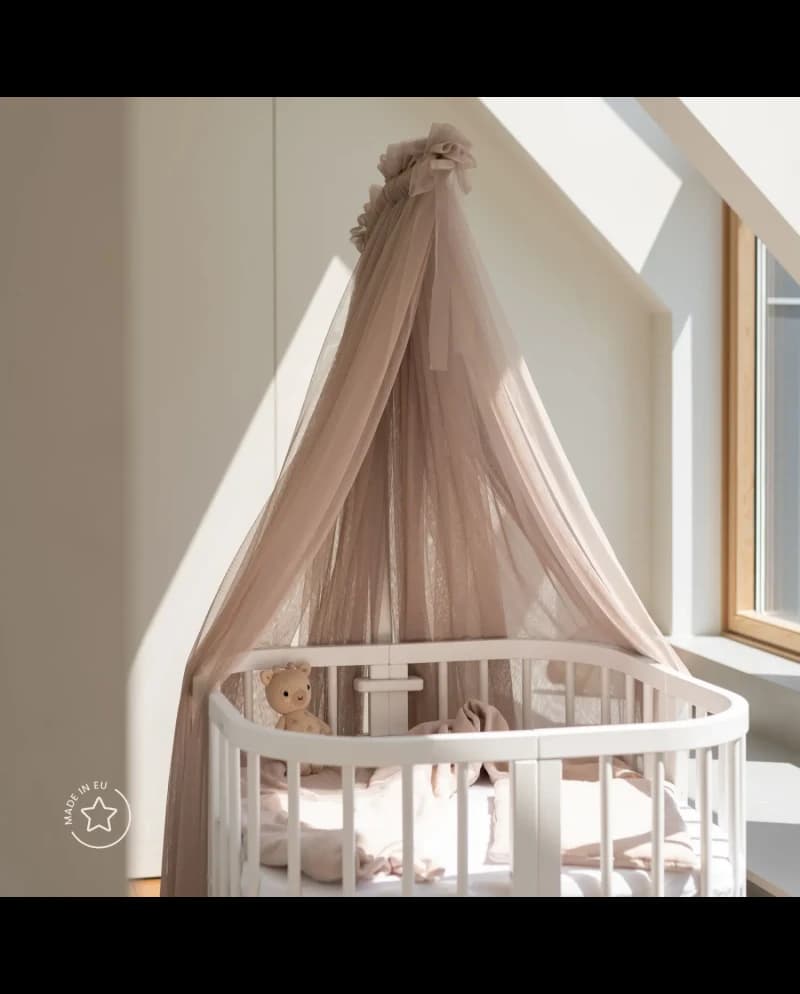 Velo in tulle Waldin Woody - Taupe - 3