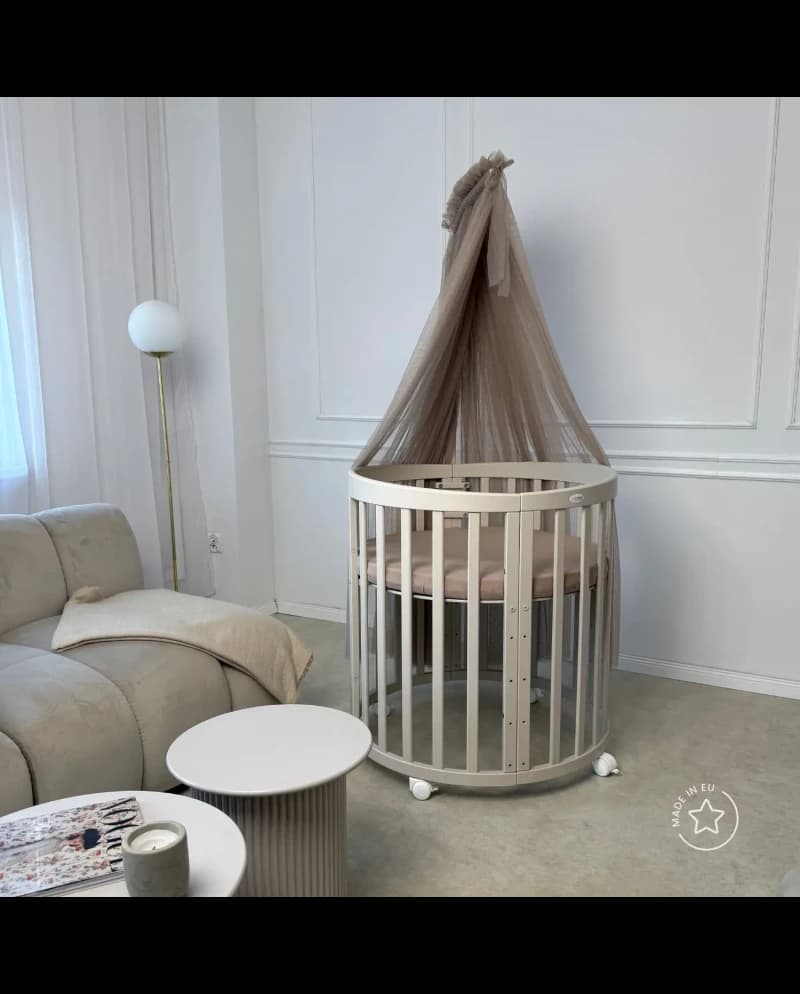 Velo in tulle Waldin Woody - Taupe - 5