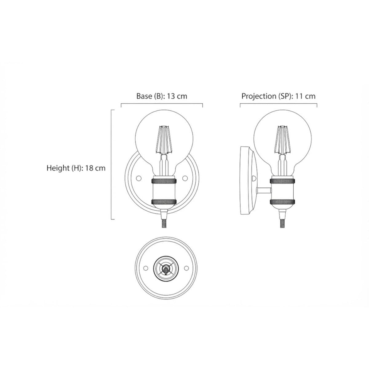 Applique moderno Illuminando TIMIDA SL E27 LED metallo - 6
