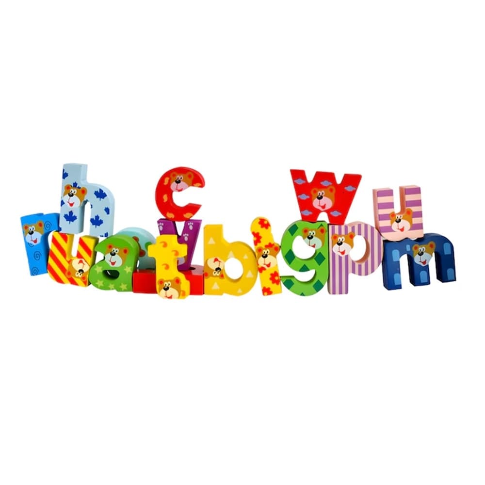 GIOCO PUZZLE IN LEGNO PER BAMBINI CON LETTERE ALFABETO ANIMALI MULTICOLORE EDUCATIVO 52280 - 3