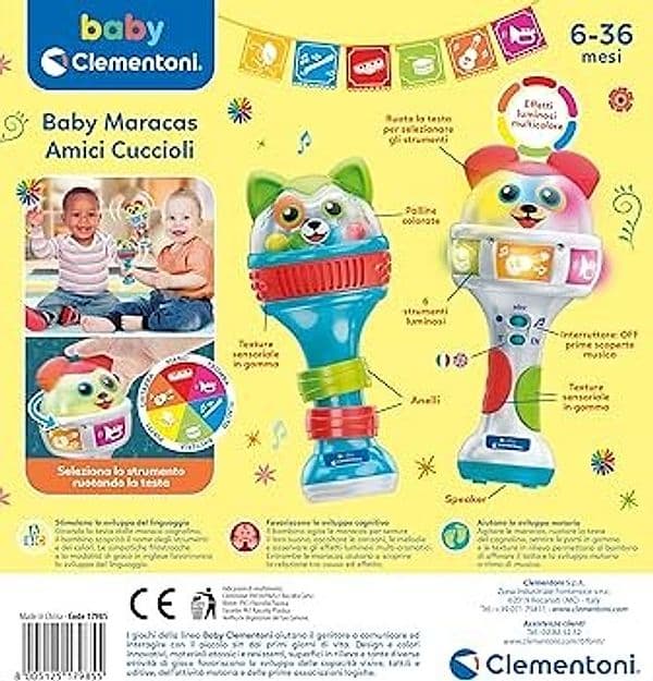 Clementoni - Baby Maracas Amici Cuccioli 17985 - 3