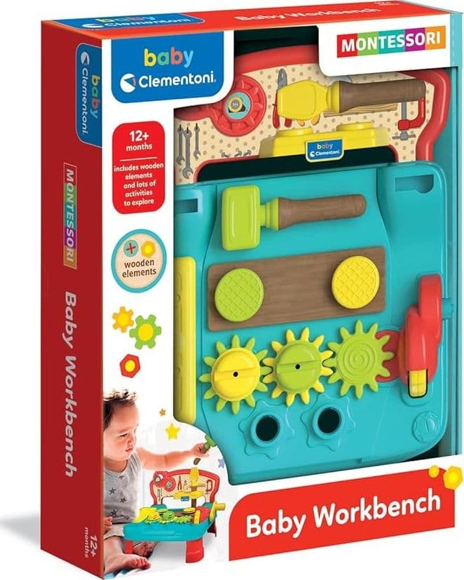 Clementoni Baby Montessori - Baby Workbench, Banchetto per Neonati 17968 - 2