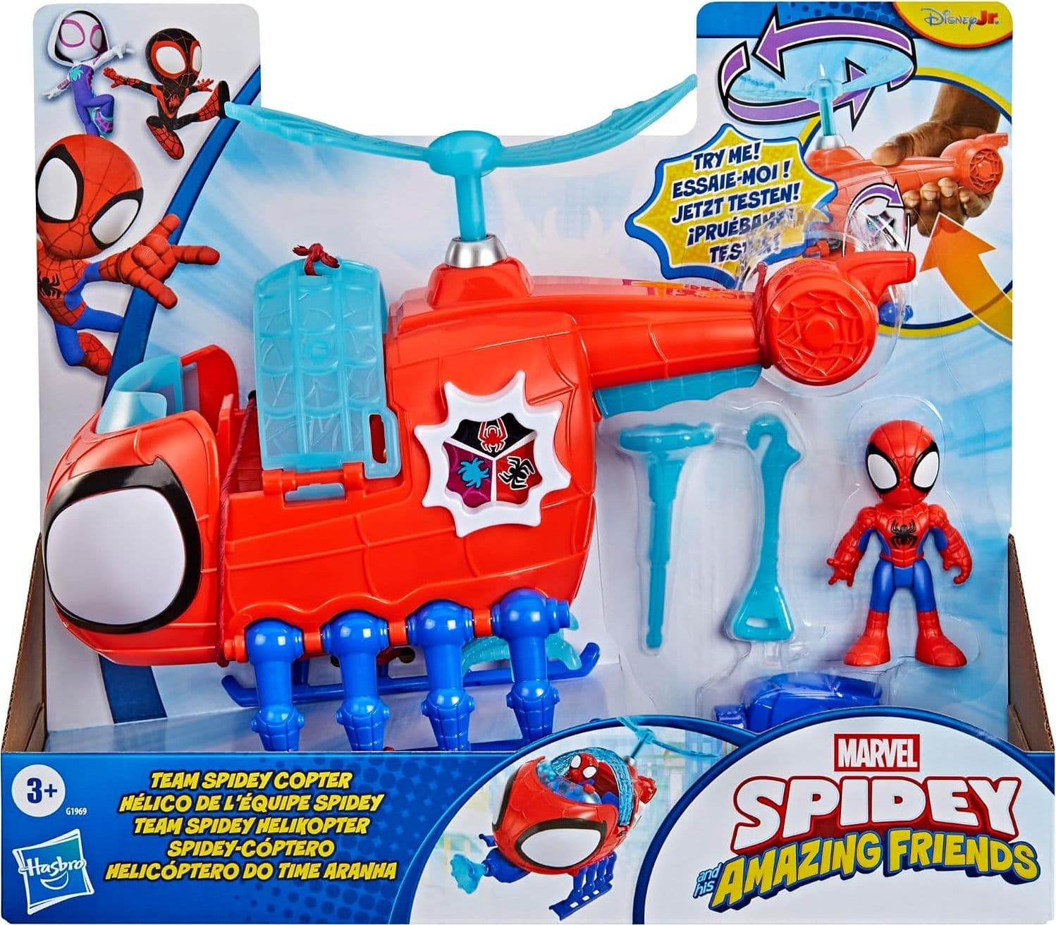 Hasbro - Marvel Spidey Team con elicottero - 2