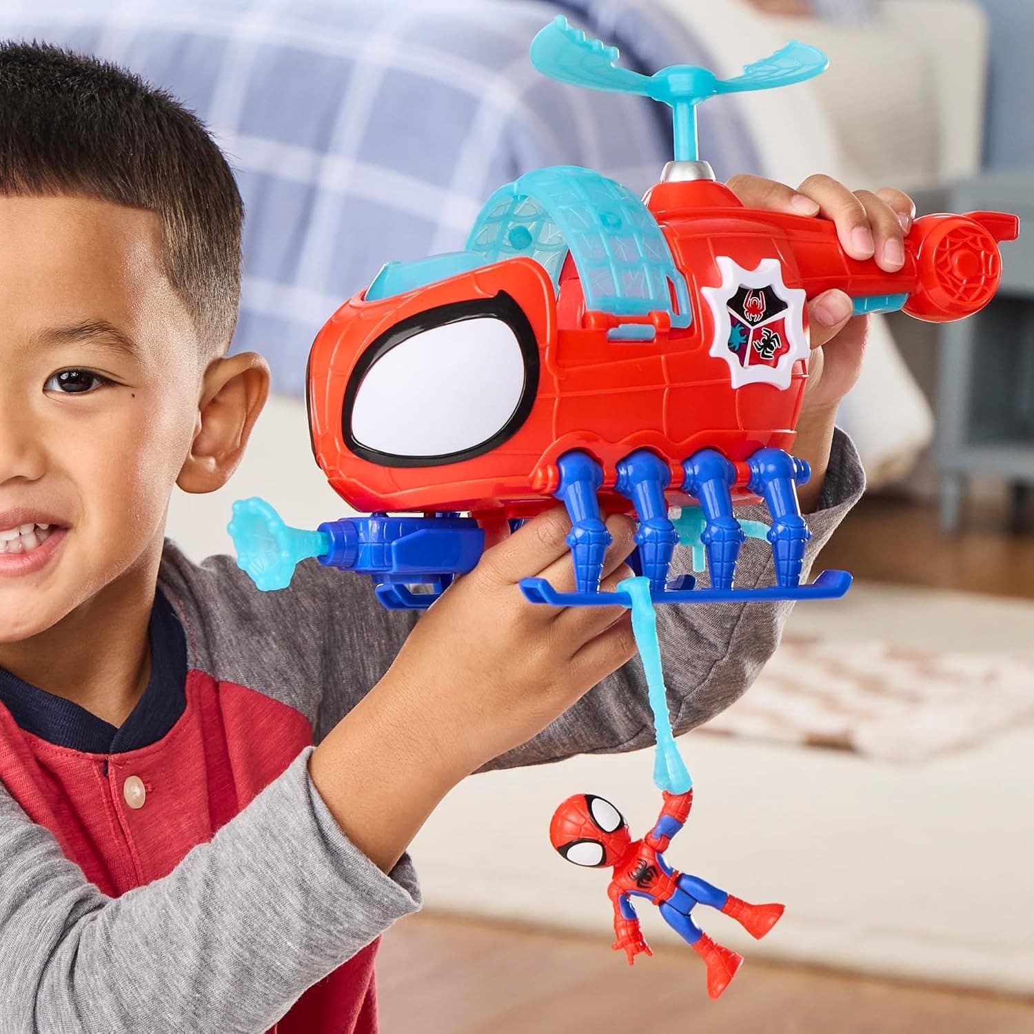 Hasbro - Marvel Spidey Team con elicottero - 7