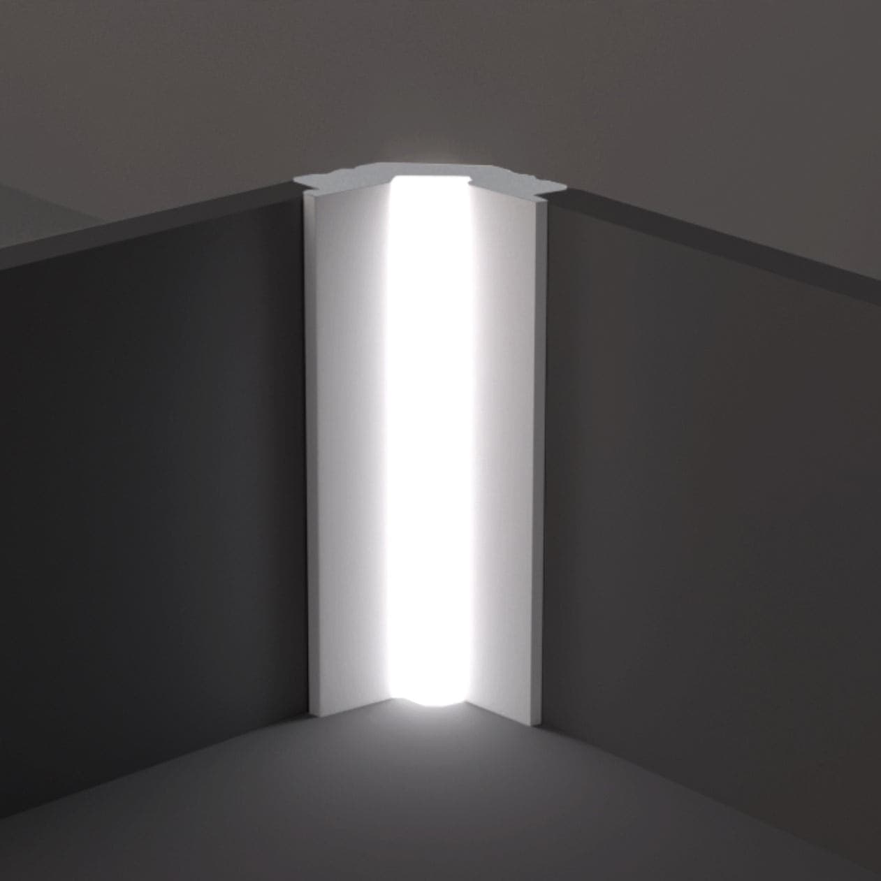Profilo LED Angolare da Incasso per Cartongesso in Polimero 38x66x2700 mm – JX185 – Venduto al Metro Lineare - 10