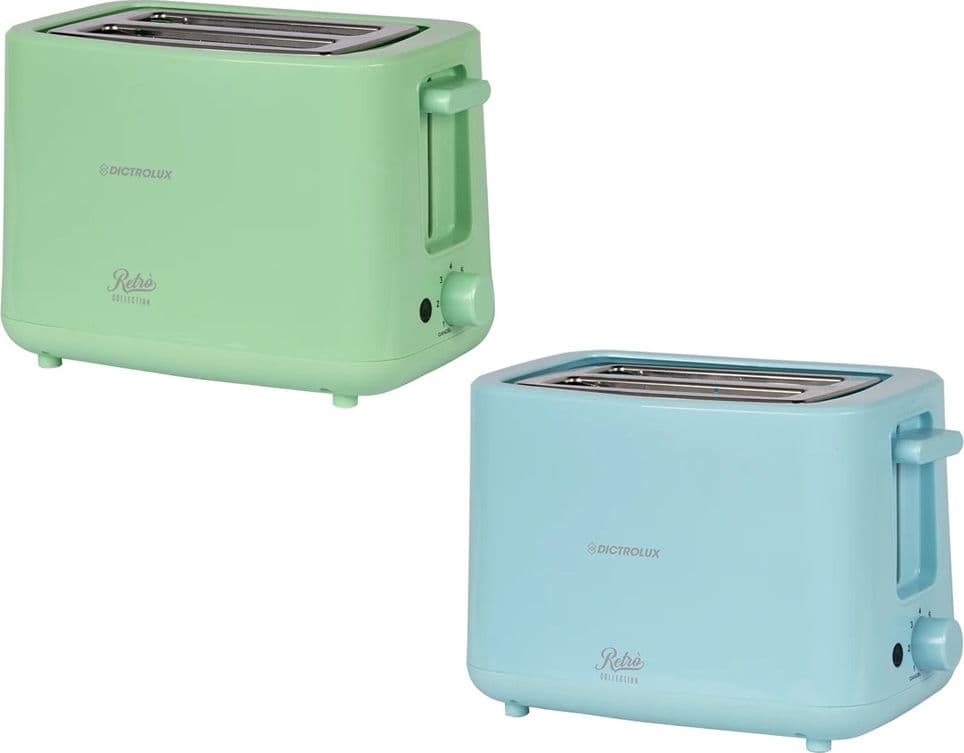 TOSTAPANE 760W DESIGN VINTAGE FUNZIONE 7 LIVELLI DI DORATURA CON VASSOIO RACCOGLIBRICIOLE - 3