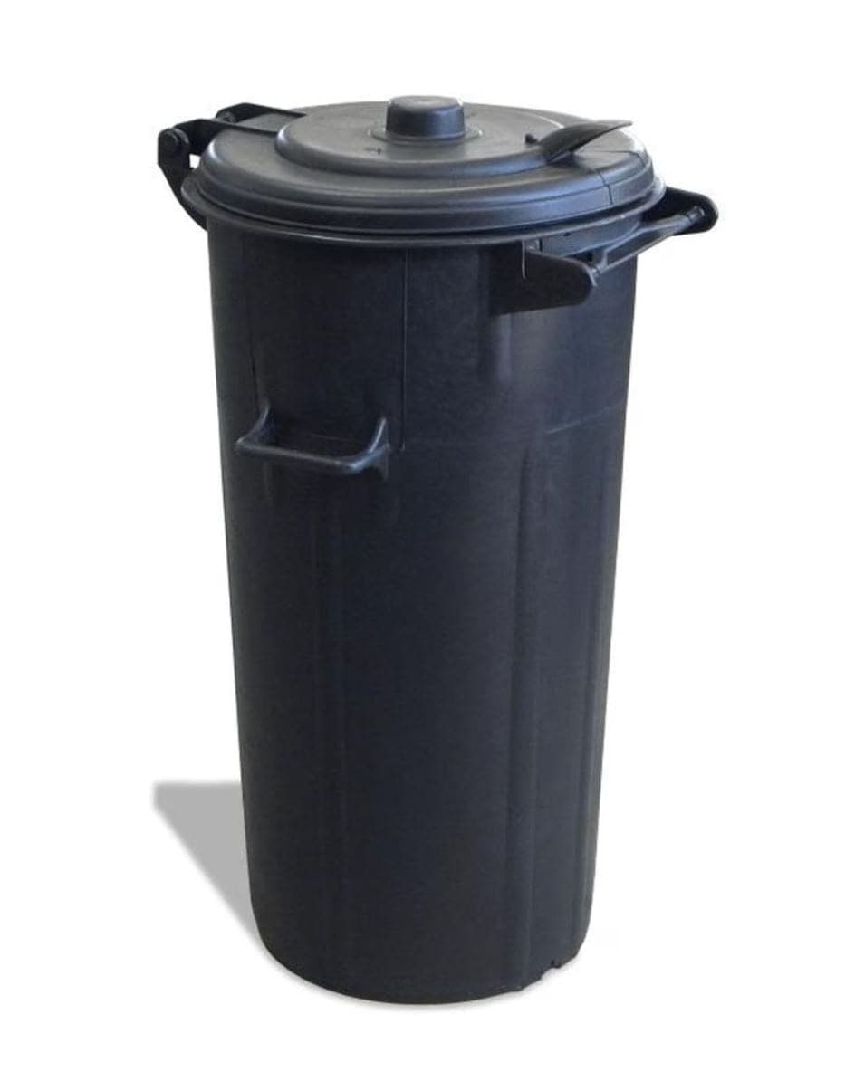 Bidone immondizia +manici e coperchio a cerniera  100 lt Ø 44.5/36.5 x h 88 cm) - 3
