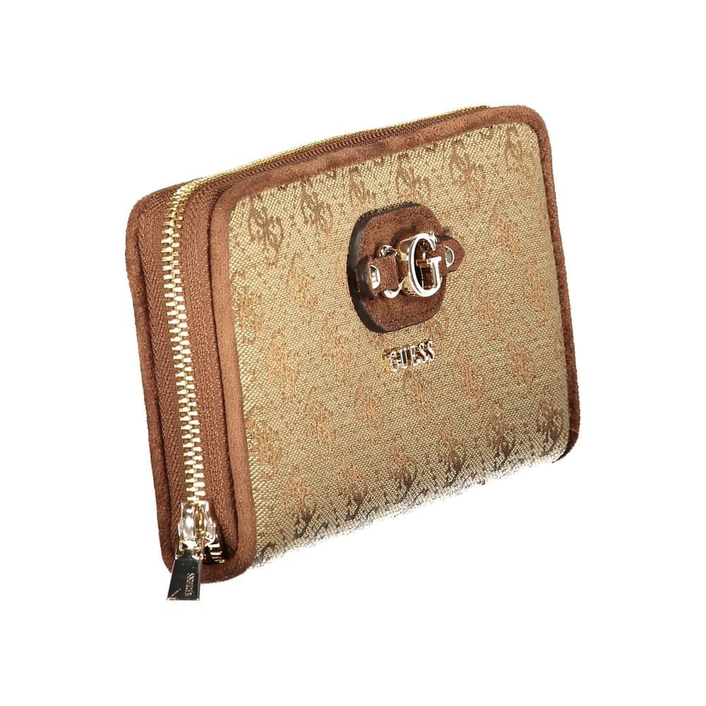 Guess Jeans Beige Polyester Wallet - 2