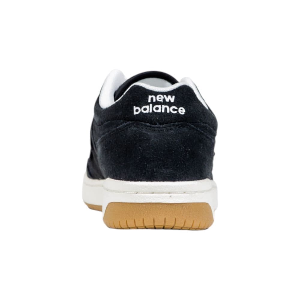 New Balance Black And White Leather Athletic Sneakers - 4