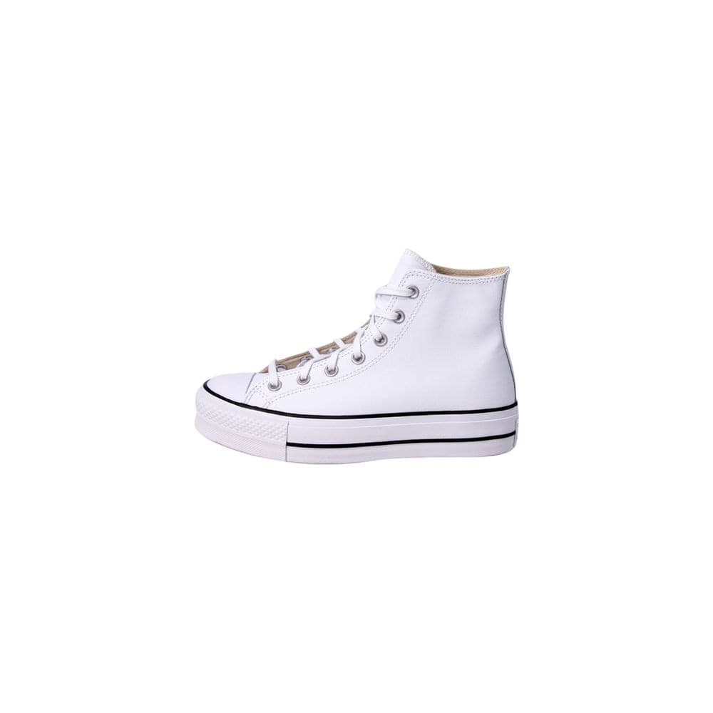 Converse White Polyethylene Platform Sneakers - 2