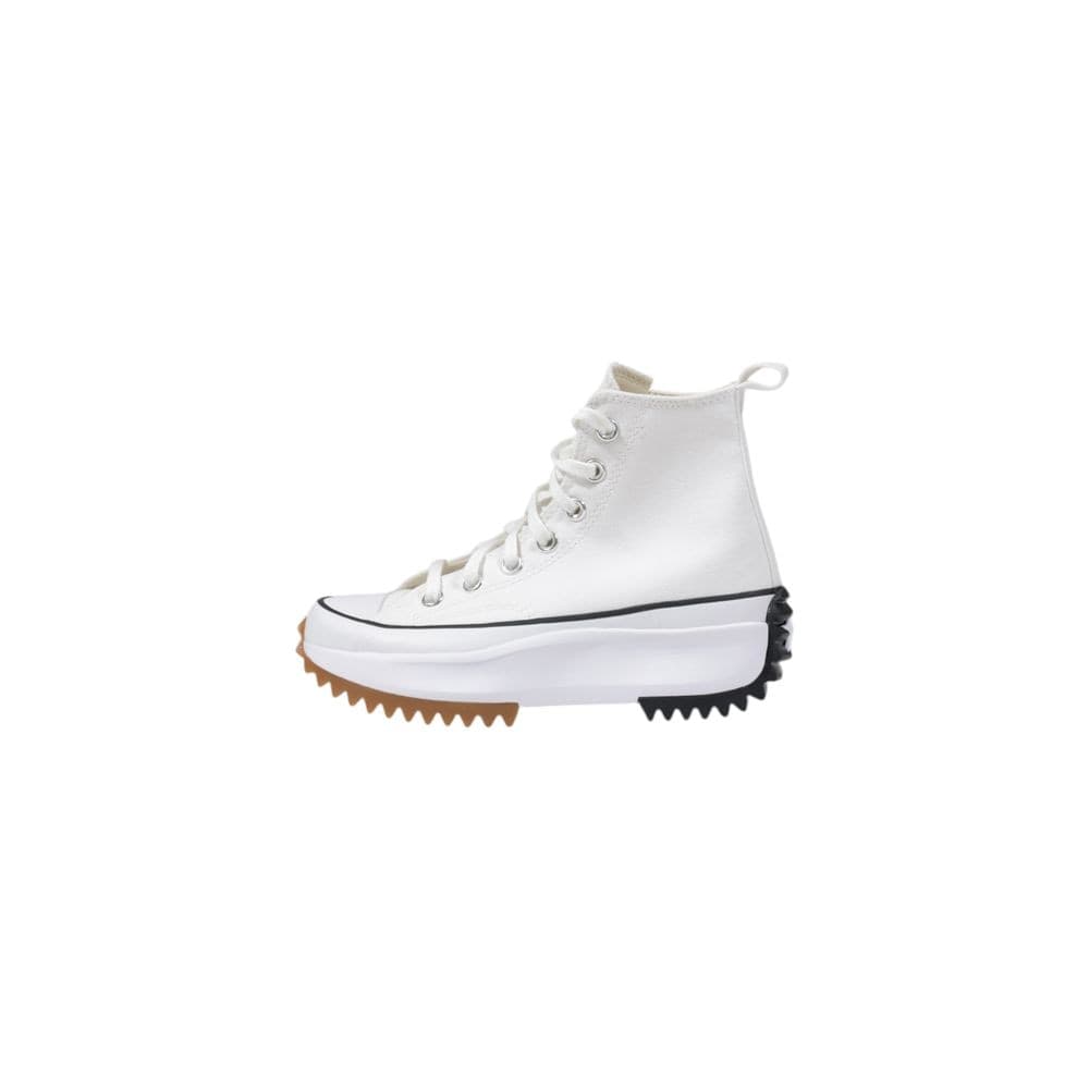 Converse White Fabric High Top Sneakers - 3