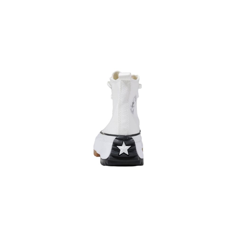Converse White Fabric High Top Sneakers - 4