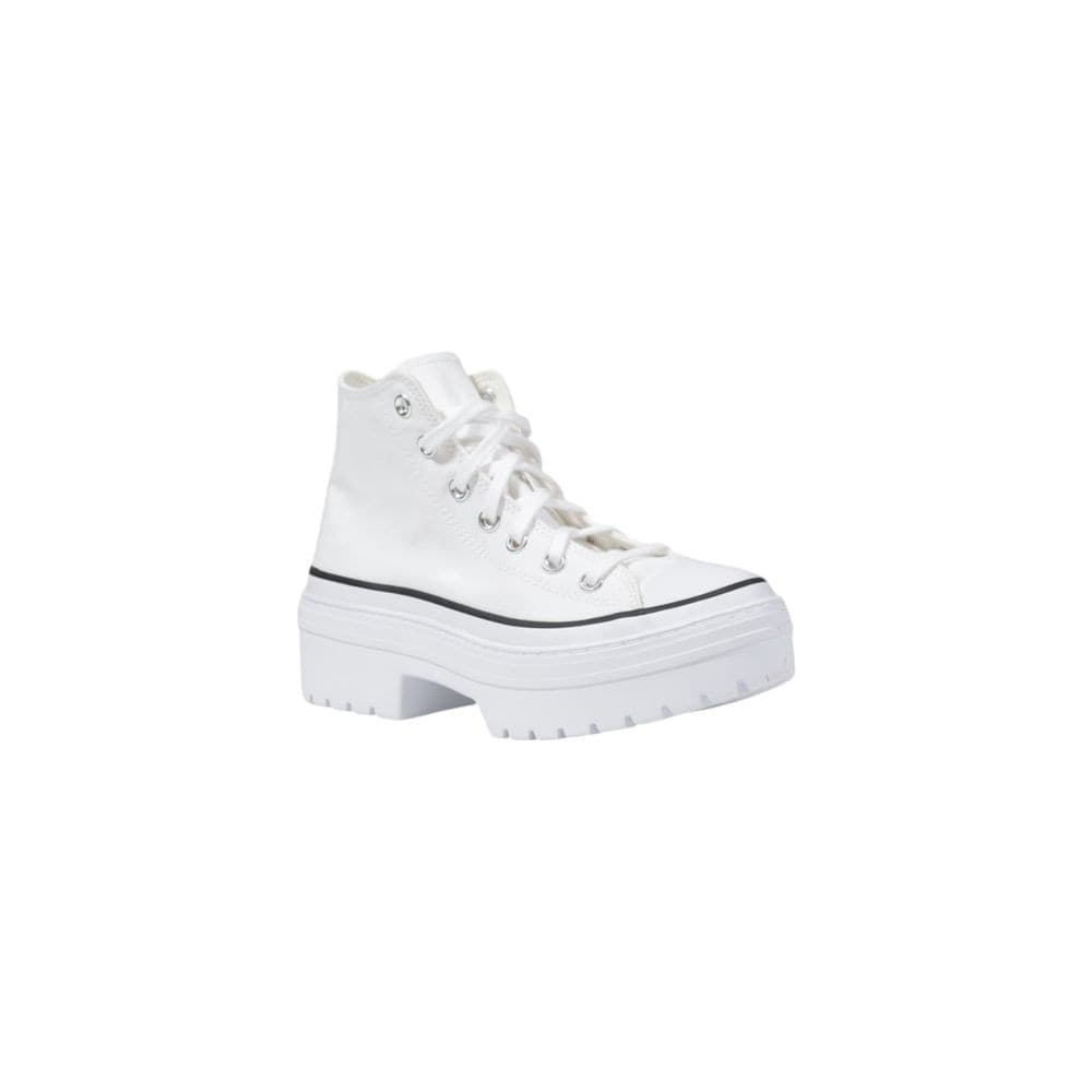 Converse White Fabric Chunky Sneakers - 2