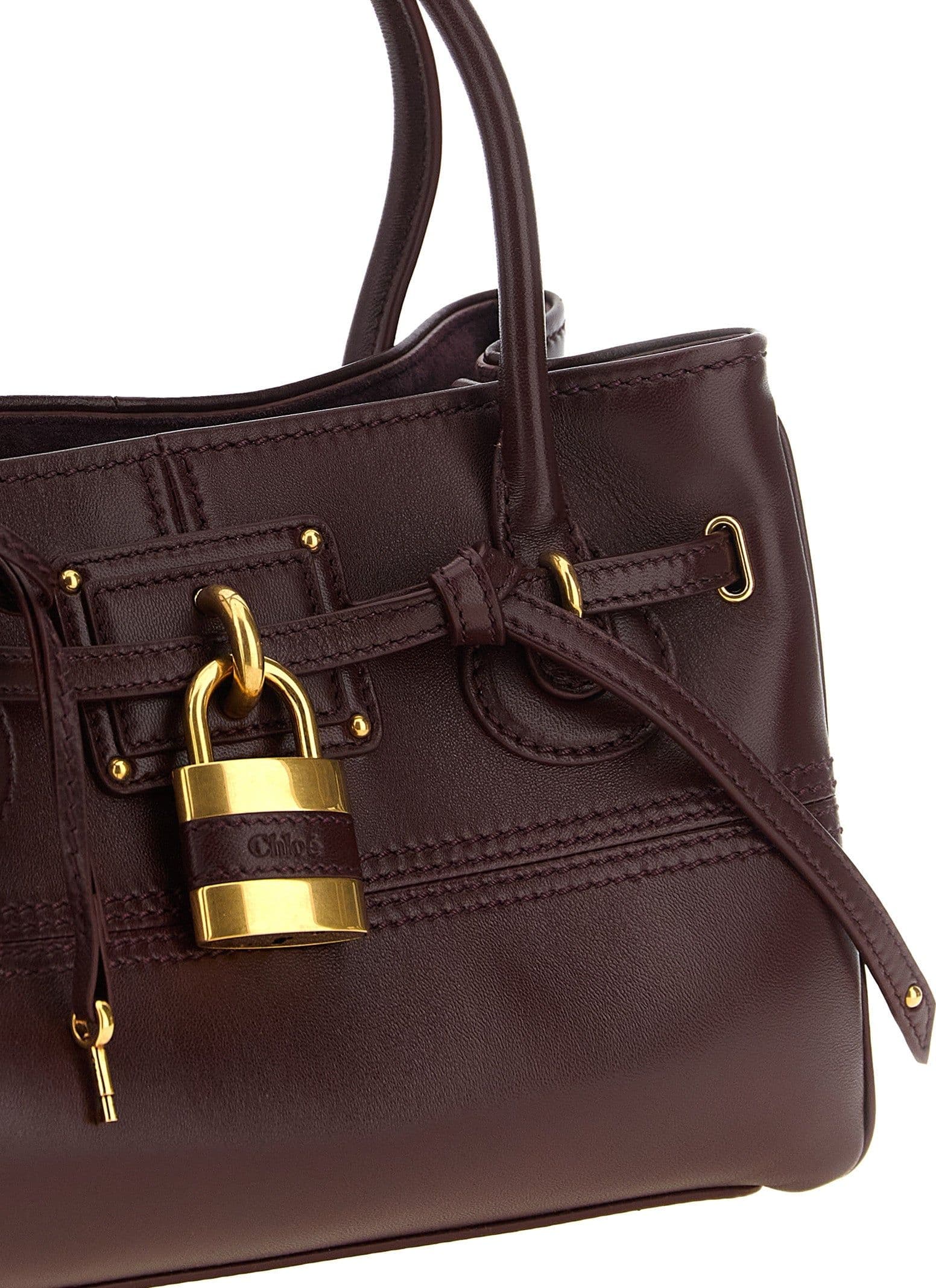 Chloé Bordeaux Lamb Leather Shoulder Bag - 3