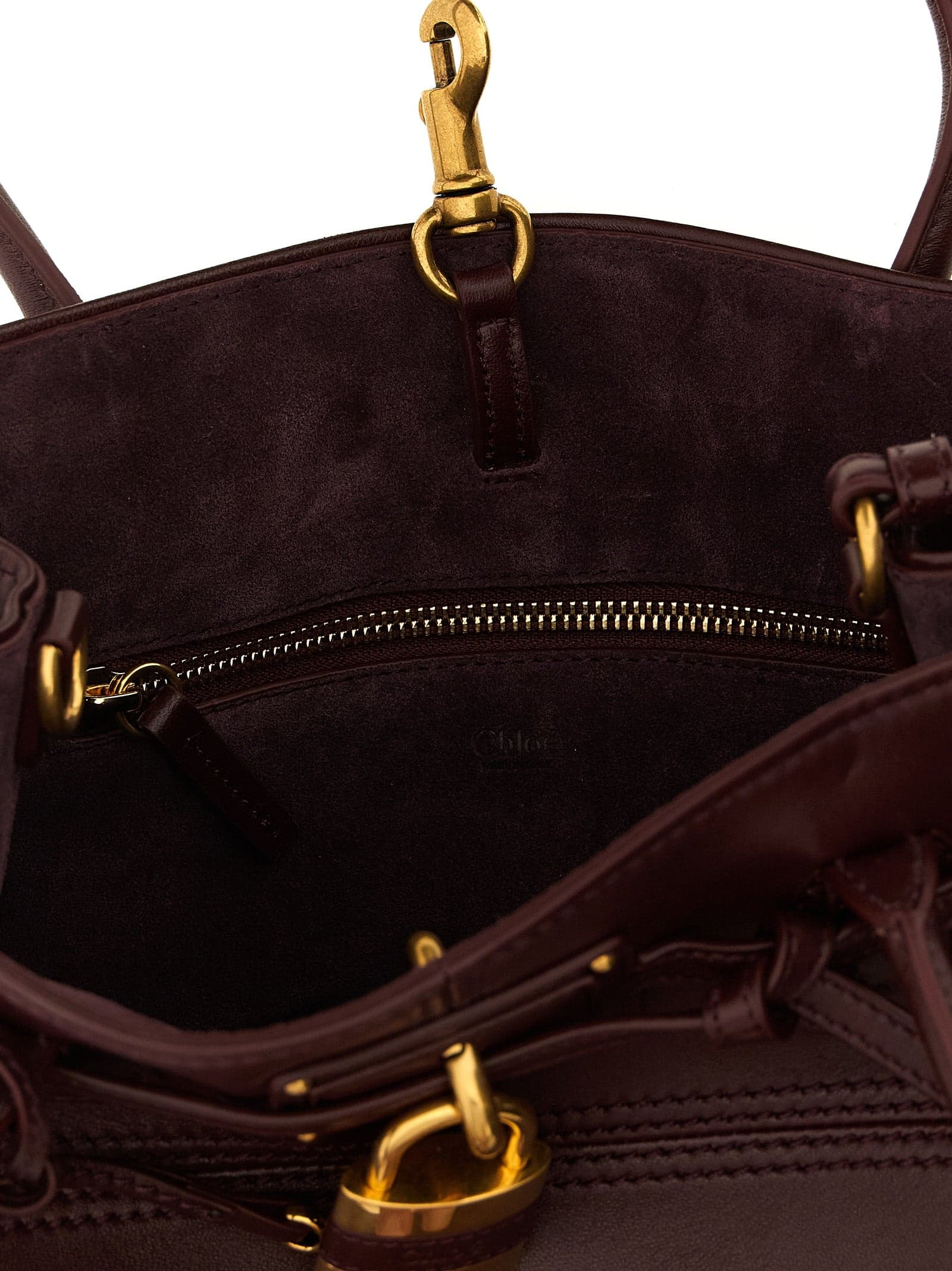 Chloé Bordeaux Lamb Leather Shoulder Bag - 4