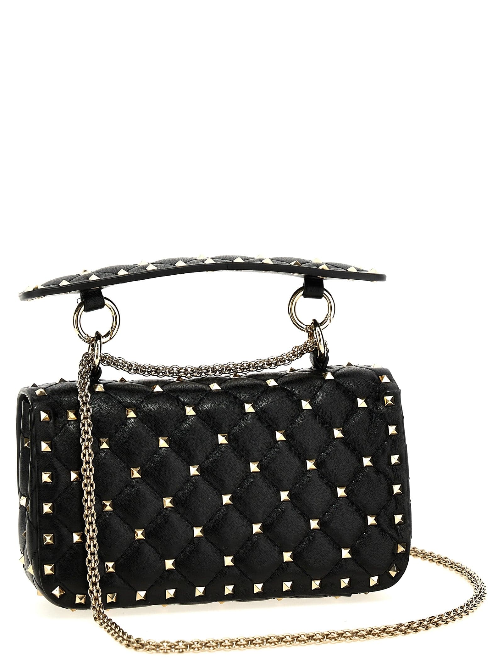 Valentino Garavani Black Lamb Leather Handbag - 2