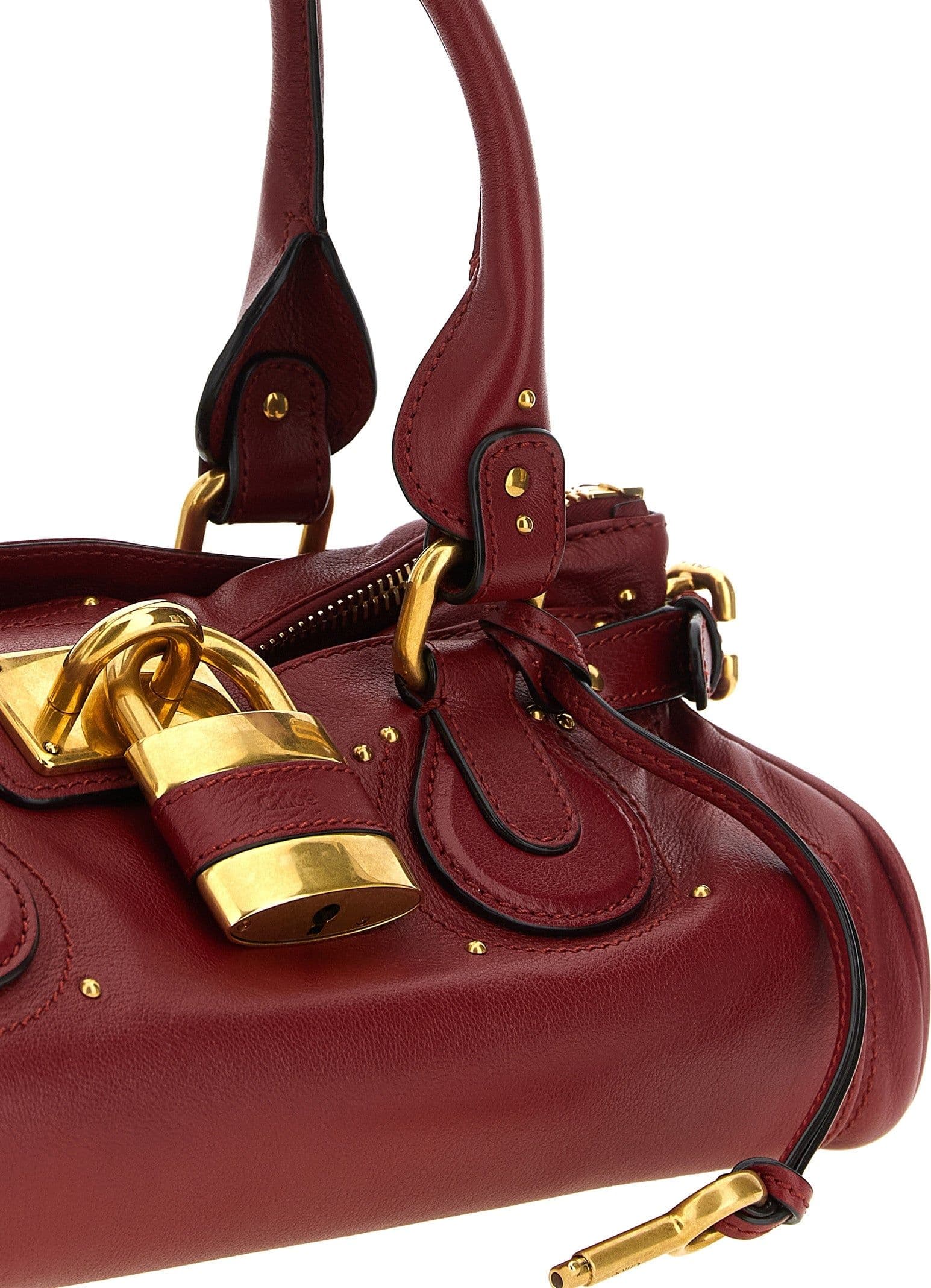 Chloé Bordeaux Buffalo Leather Shoulder Bag - 3
