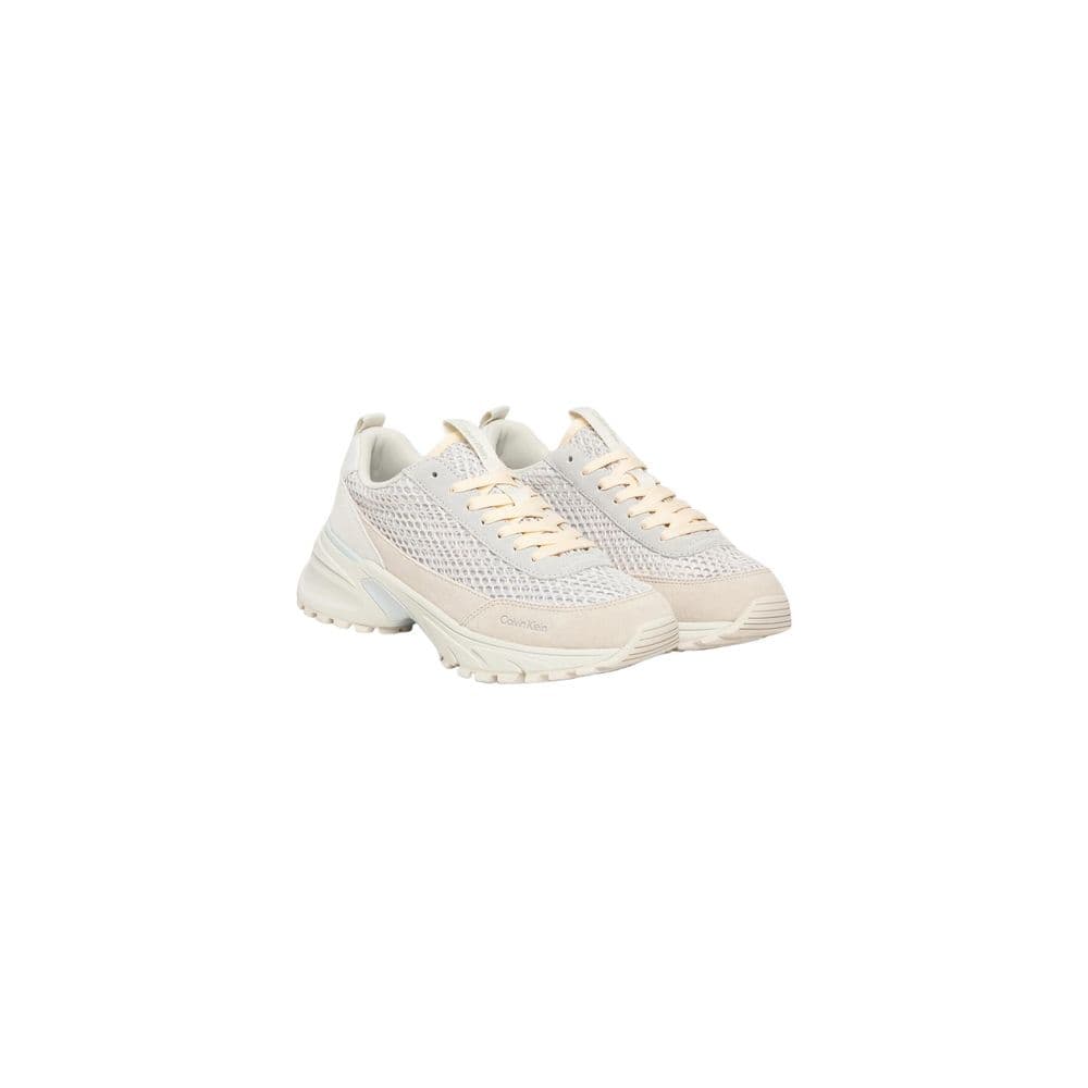 Calvin Klein Jeans Beige Leather Chunky Sneakers - 2