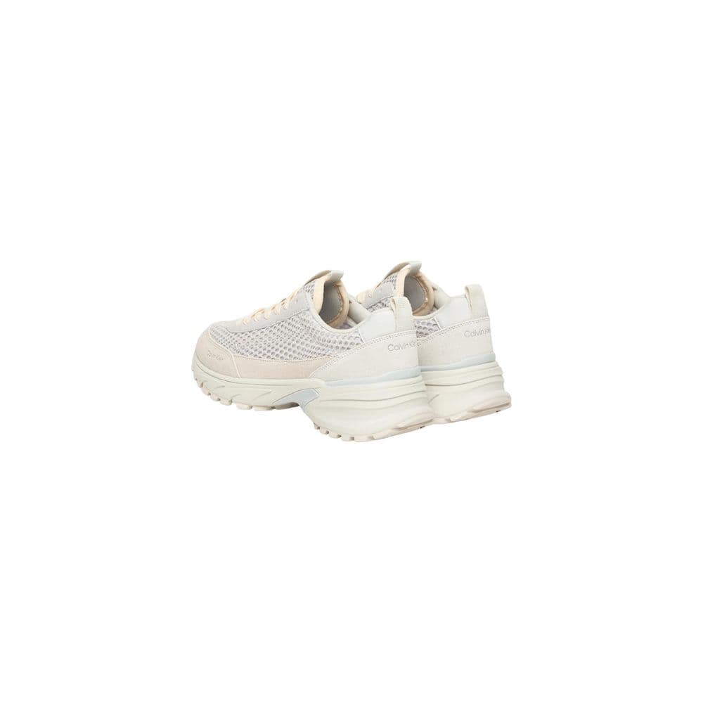 Calvin Klein Jeans Beige Leather Chunky Sneakers - 3