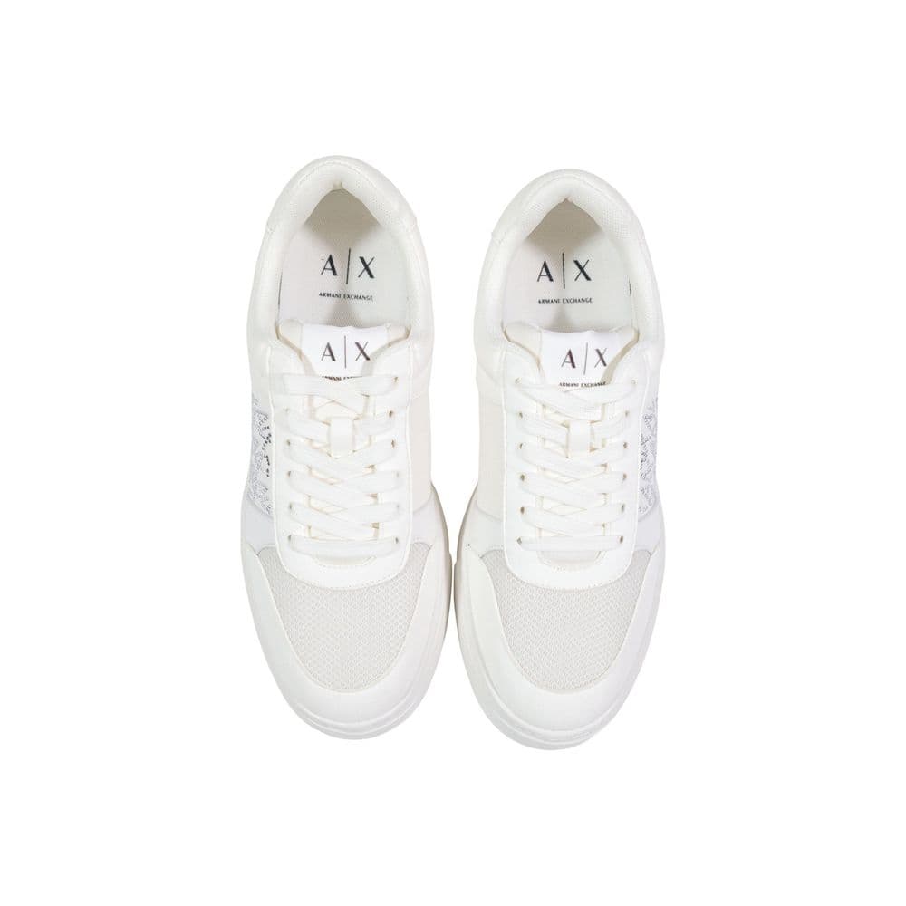 Armani Exchange White Polyamide Athletic Sneakers - 5