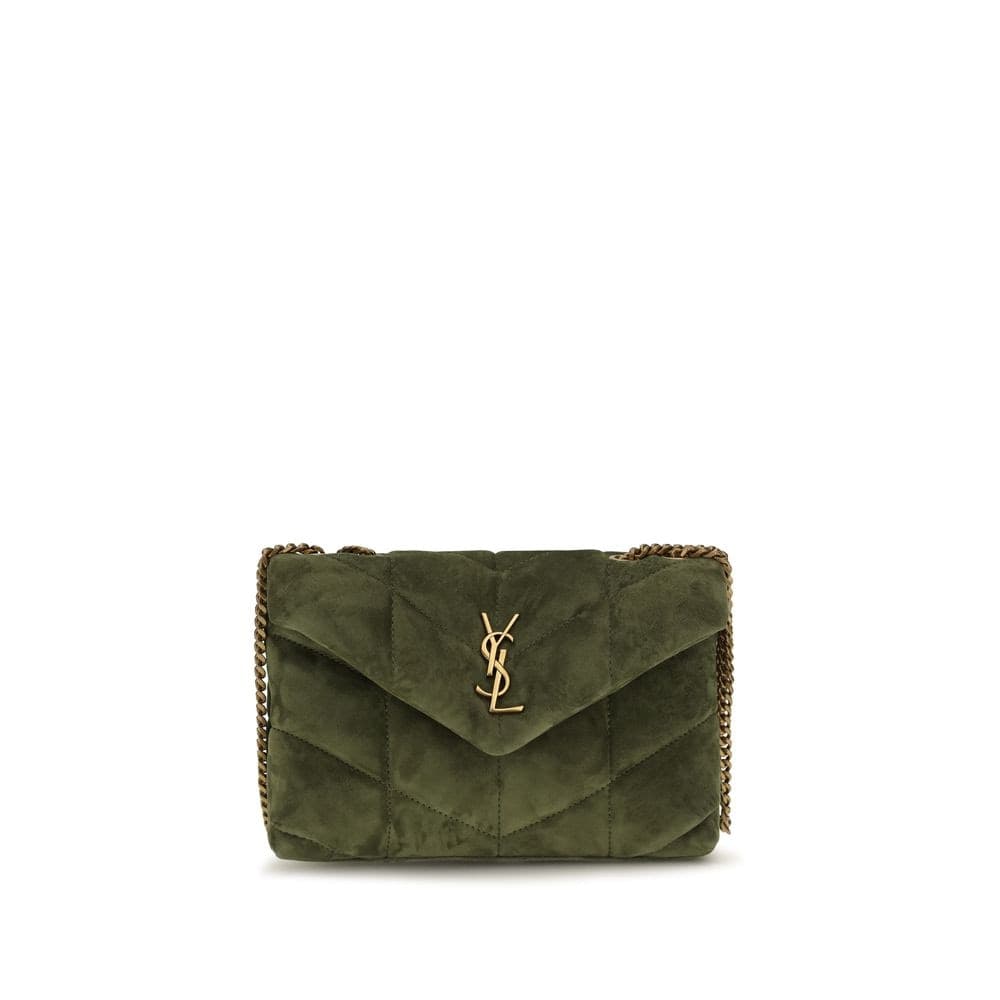Saint Laurent Bicolor Calf Leather Bos Taurus Shoulder Bag