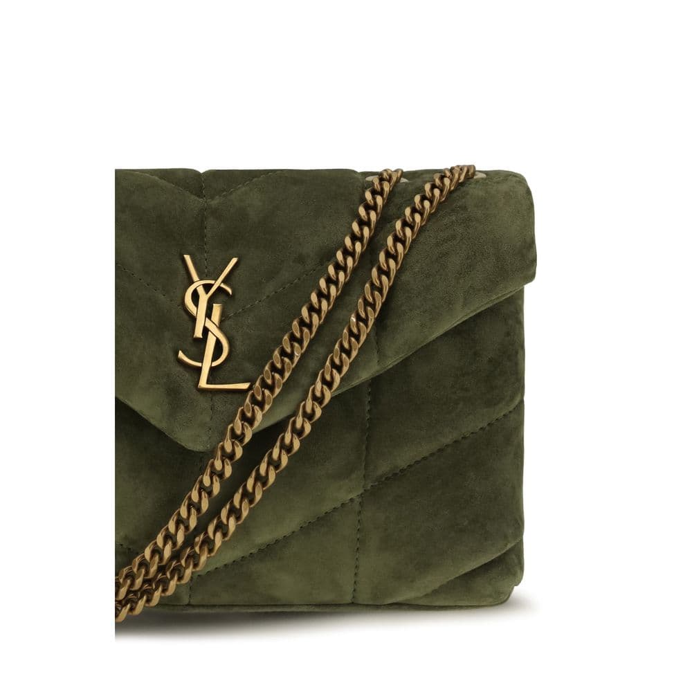 Saint Laurent Bicolor Calf Leather Bos Taurus Shoulder Bag - 4