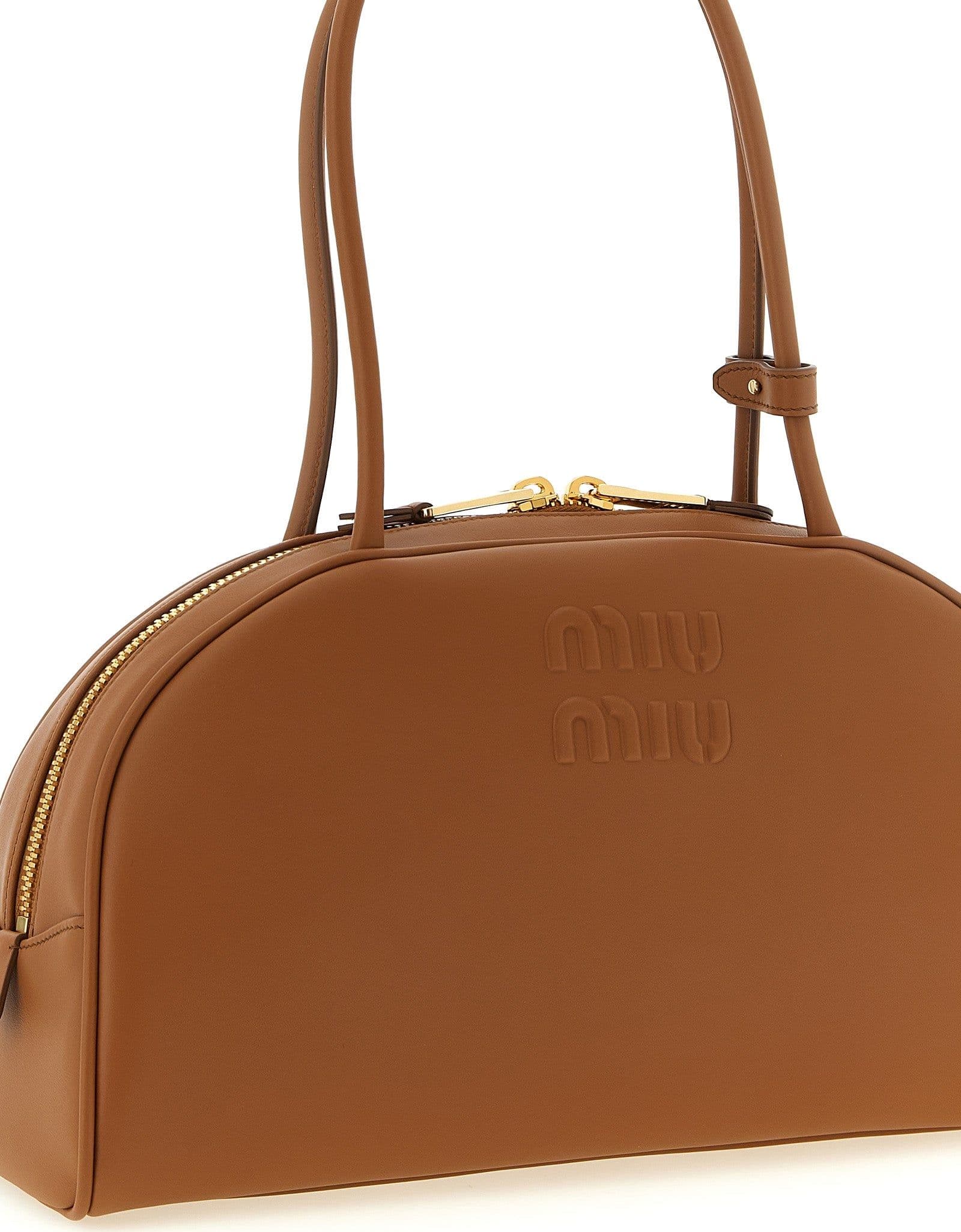 Miu Miu Brown Calfskin Shoulder Bag - 3