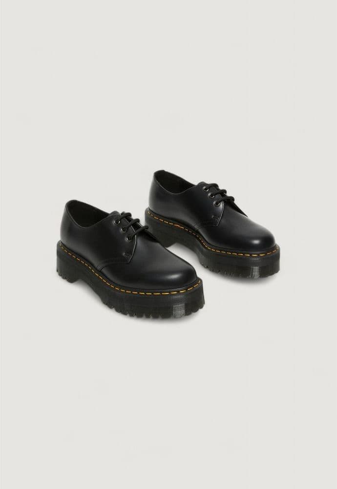 Dr. Martens Black Leather Lace-Up Boots - 4