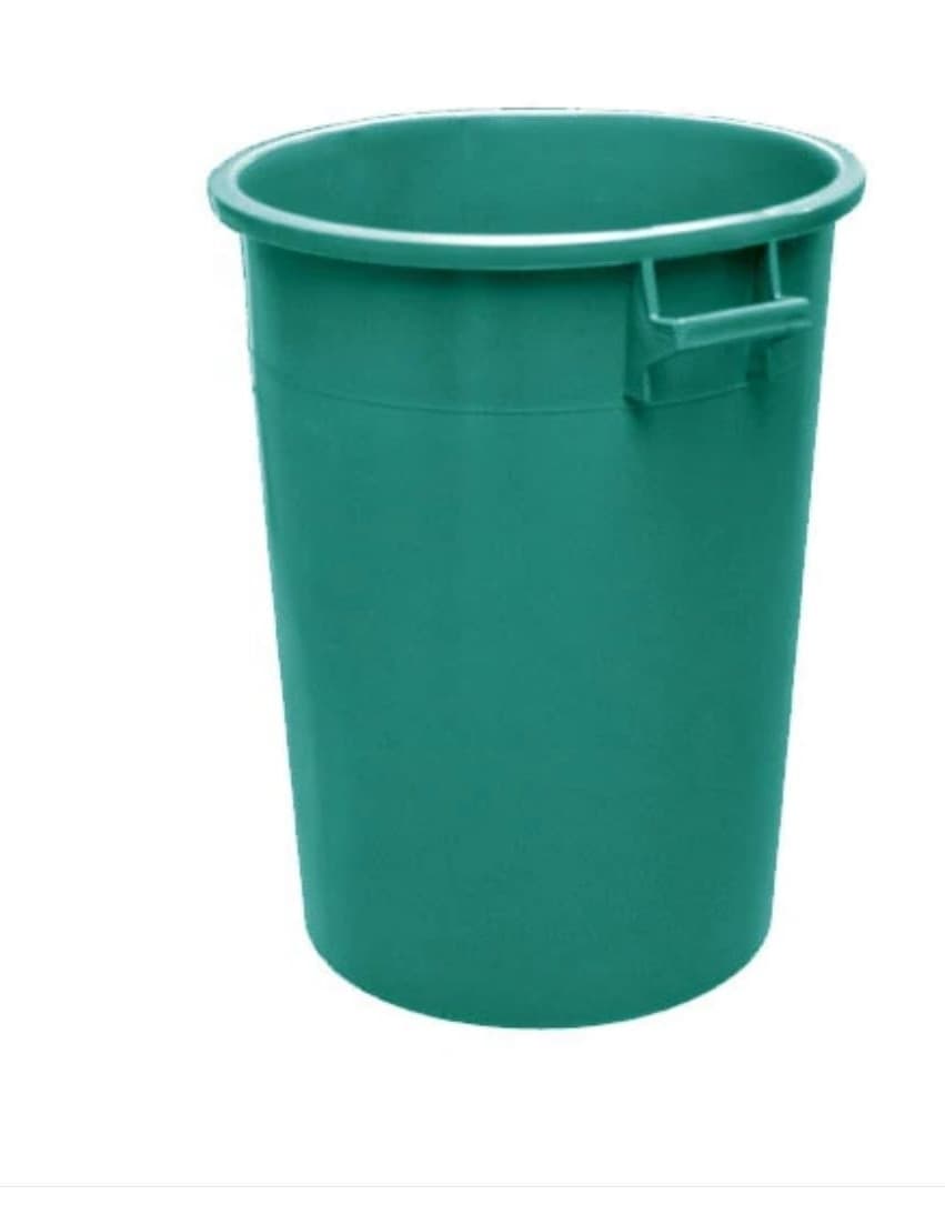 Bidone  verde uso agricolo e per rifiuti no coperchio -Lt 75 - Ø 44 x h 63 cm - 4