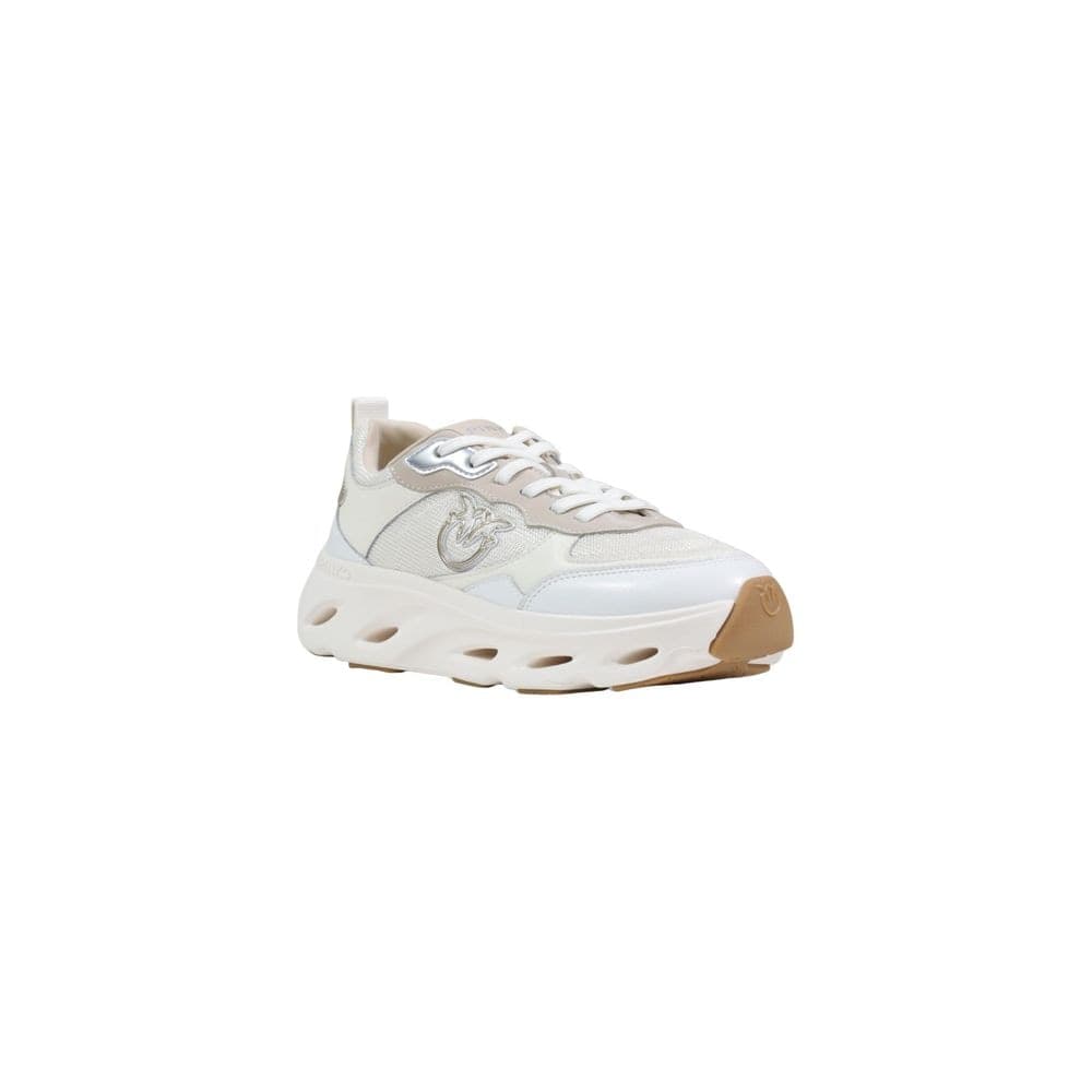 PINKO Beige Leather Chunky Sneakers - 2