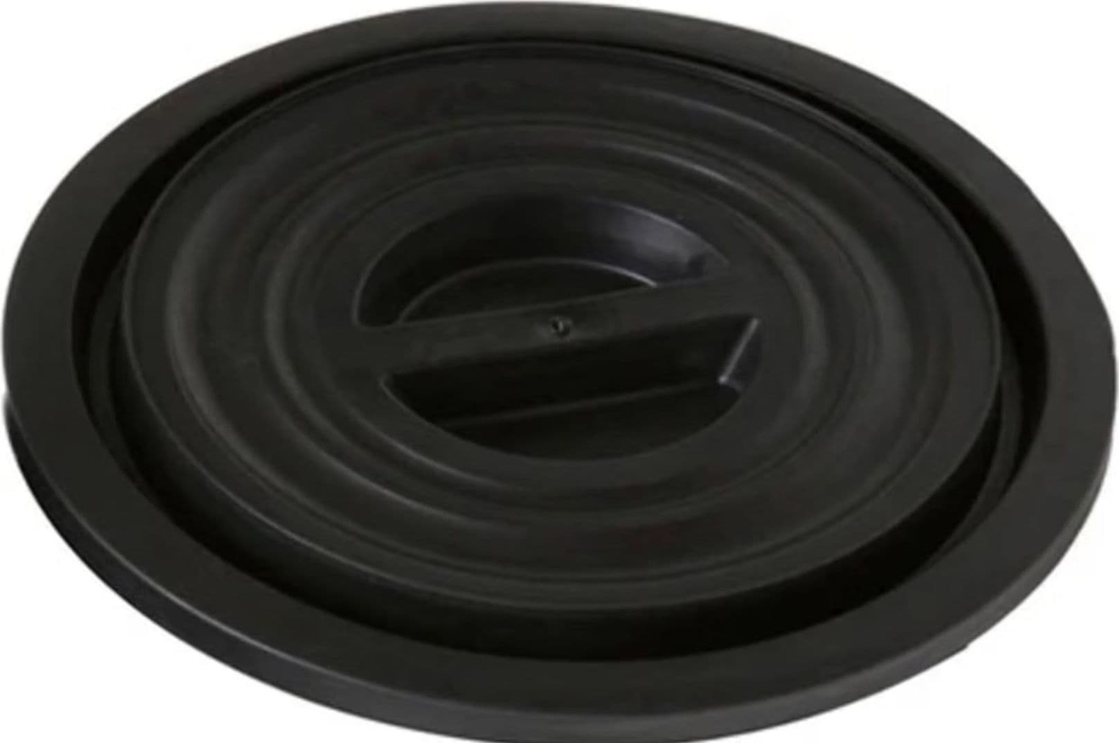 coperchio  per Bidone nero uso agricolo rifiuti  per lt.75 ø cm.45 - 2