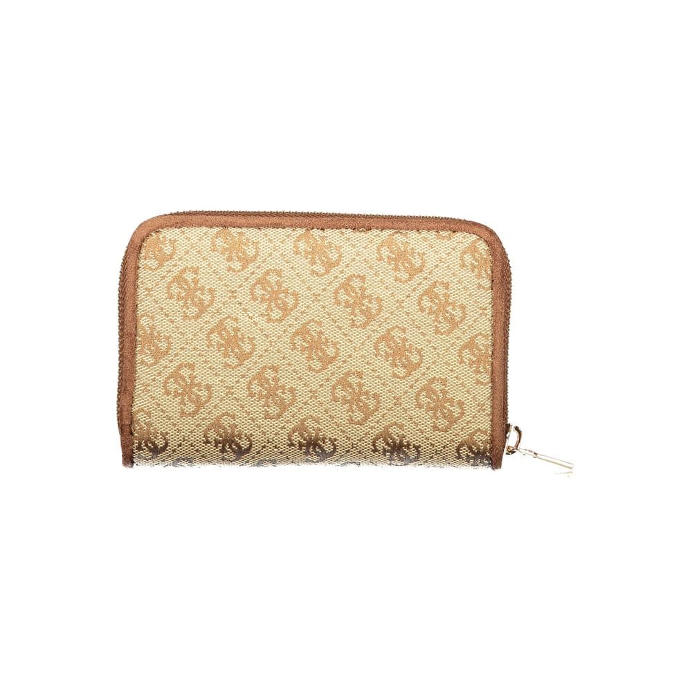 Guess Jeans Beige Polyester Wallet - 2