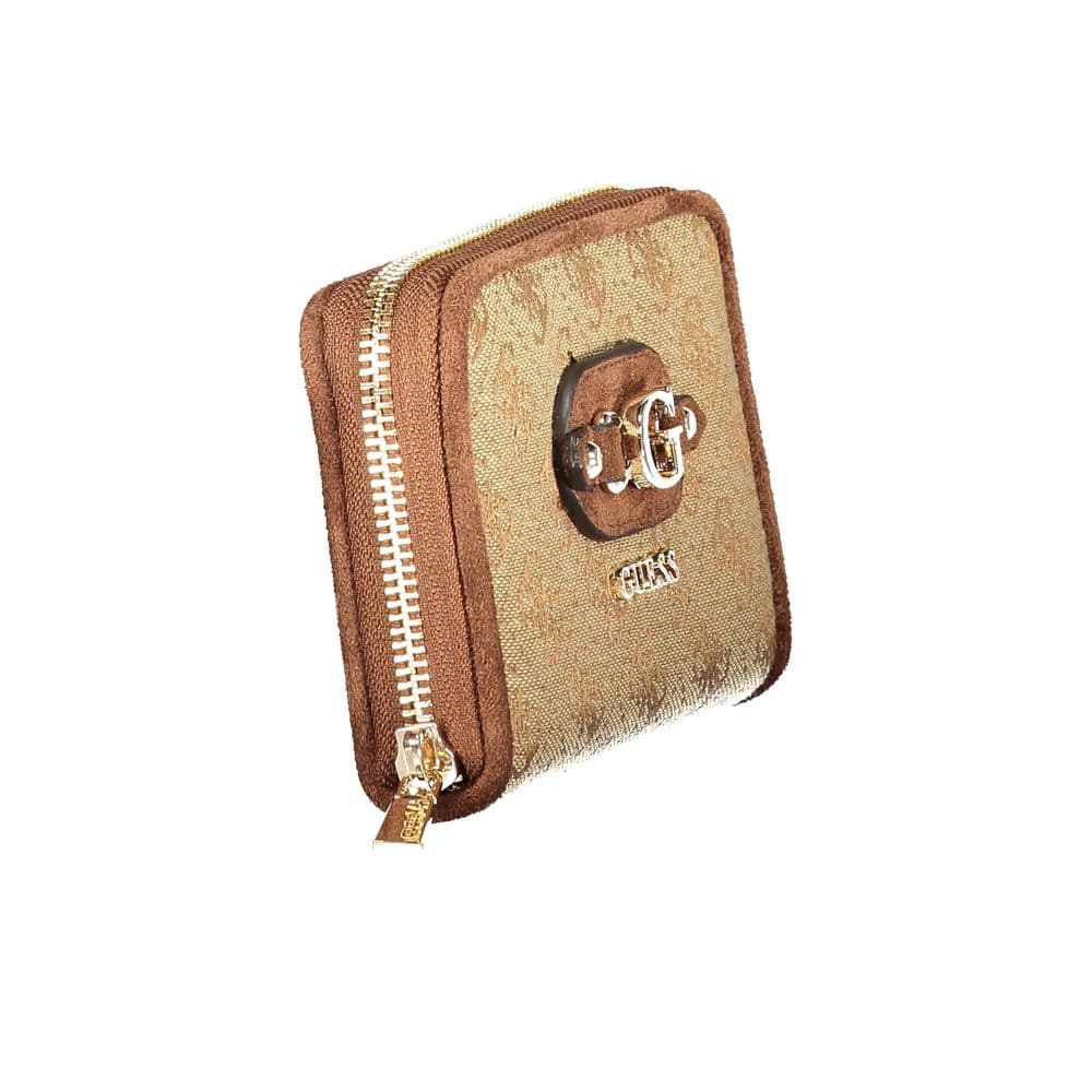 Guess Jeans Beige Polyester Wallet - 3