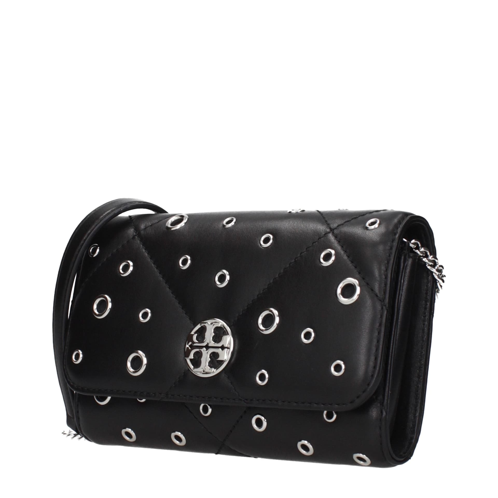 Tory Burch Black Leather Clutch Bag - 2