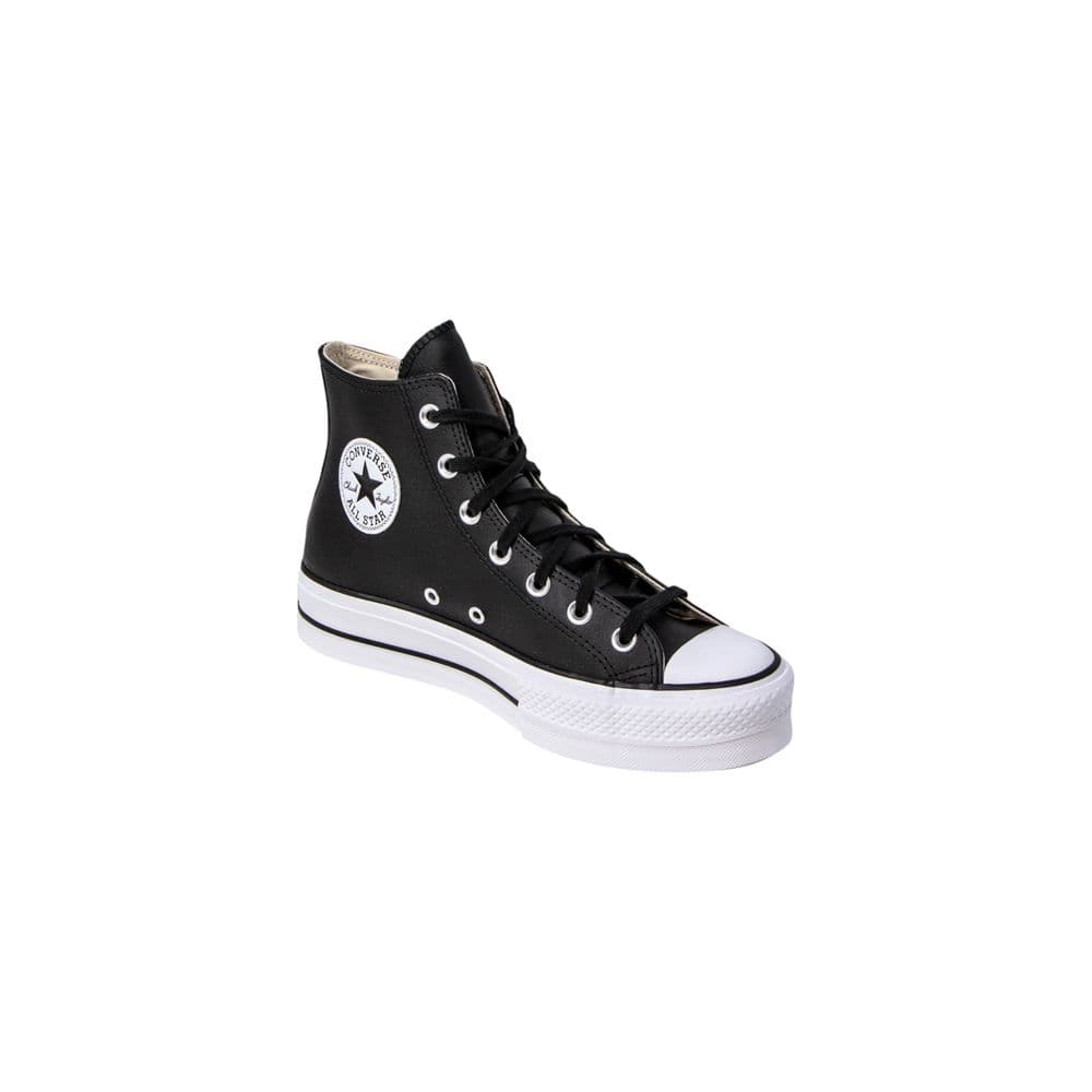 Converse Black Polyethylene Platform Sneakers - 3