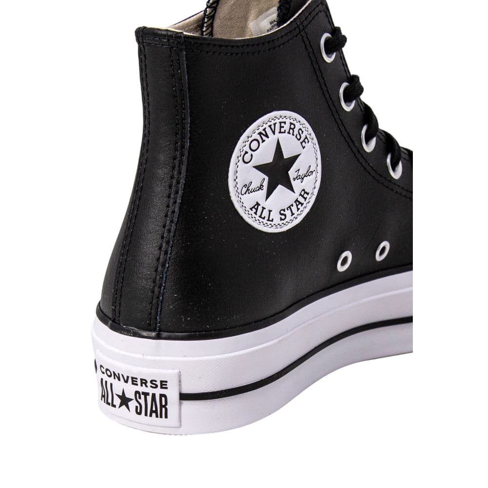 Converse Black Polyethylene Platform Sneakers - 4