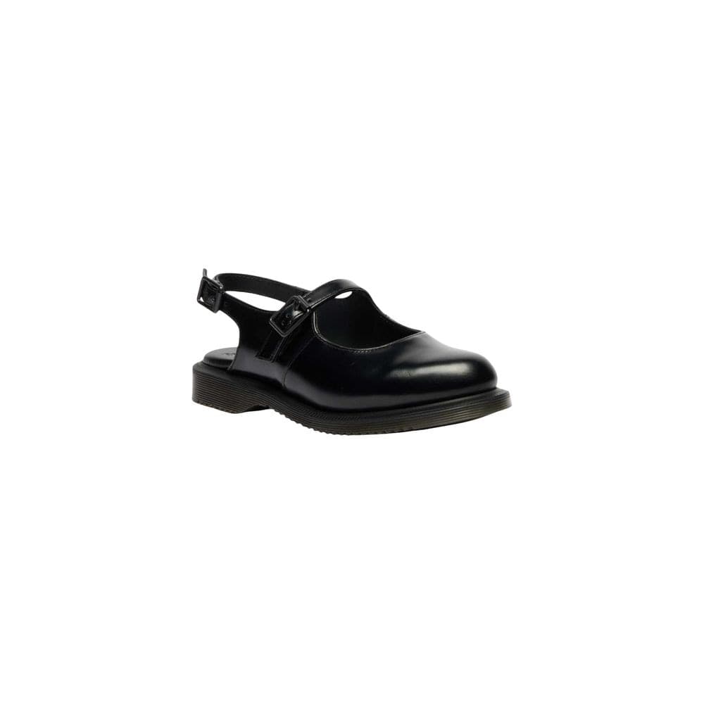 Dr. Martens Black Leather Flat Sandals - 4