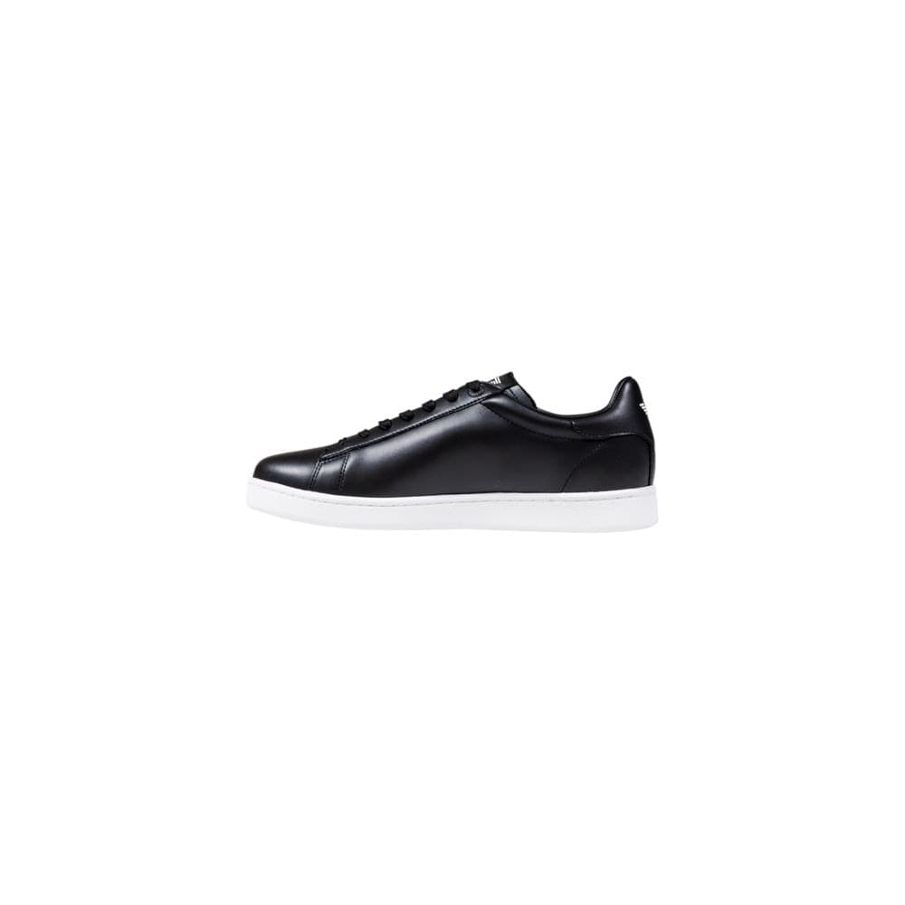 EA7 Emporio Armani Black Leather Sneakers - 3