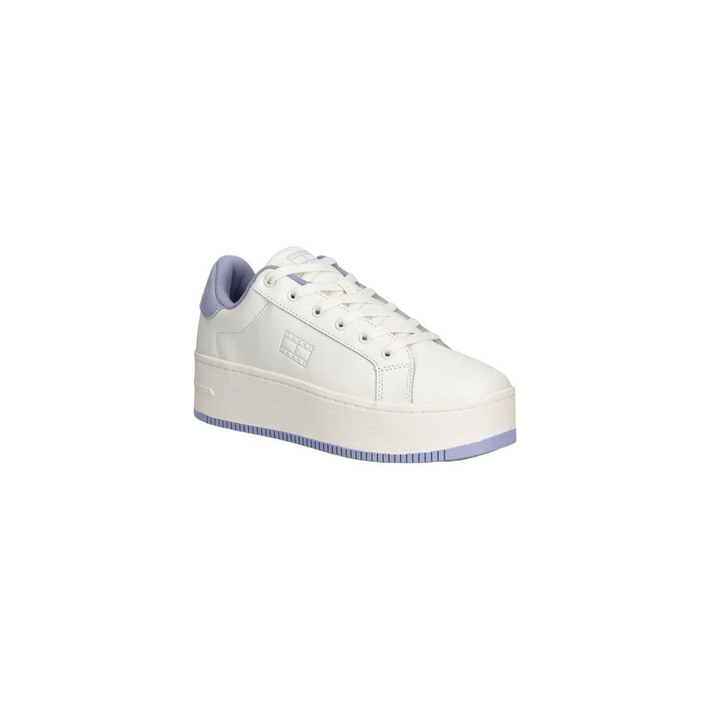 Tommy Hilfiger Jeans White Leather Chunky Sneakers - 3