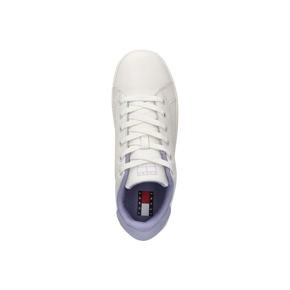 Tommy Hilfiger Jeans White Leather Chunky Sneakers - 4