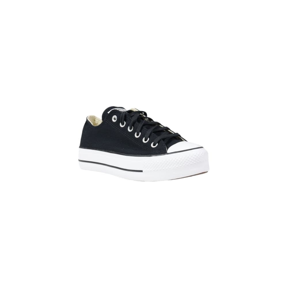 Converse Black Fabric Platform Sneakers - 3
